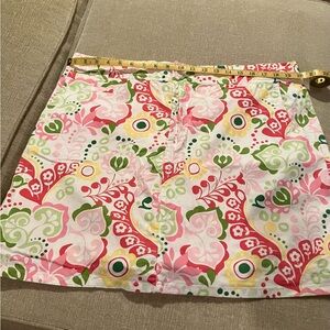 White Stag Pink and Green Floral Skirt